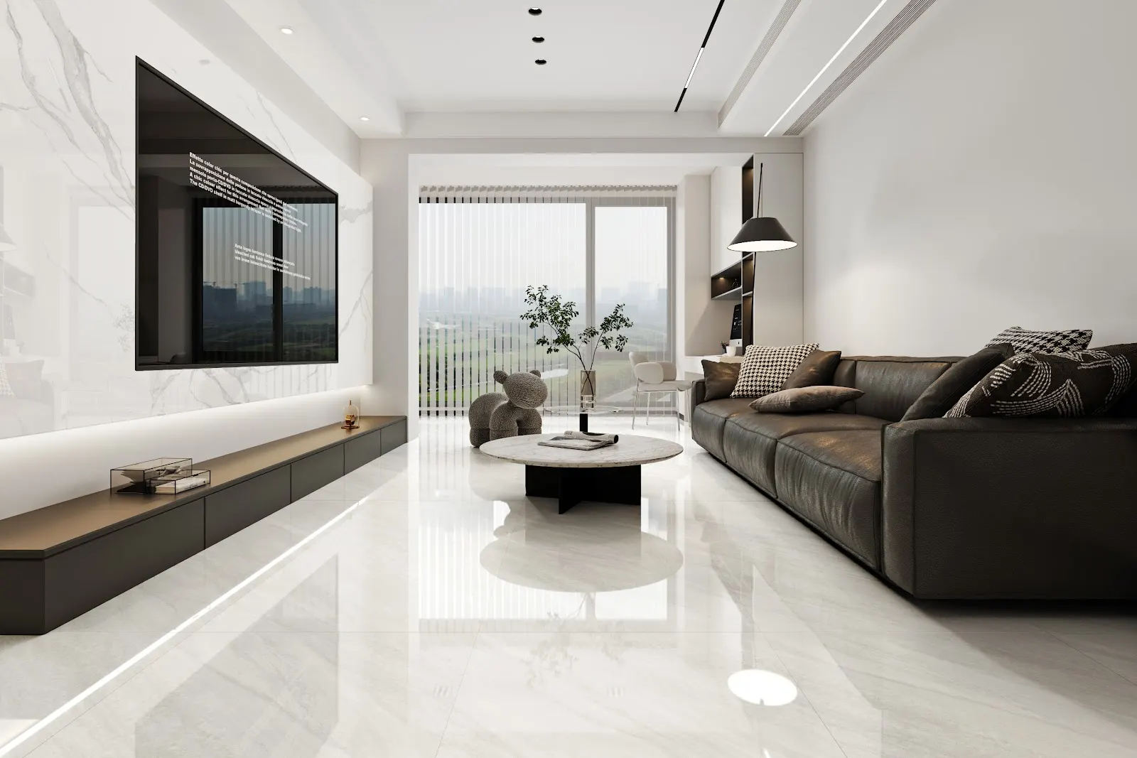 HONGYU PIETRA FLUSSO CREMA — White